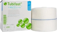 1 Molnlycke 2438 Tubifast® Dressing Retention Bandage -Blue Line, 3in x 10.9 yds