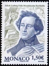 Monaco #YT2664 MNH 2009 Felix Mendelssohn Bartholdy [2528]