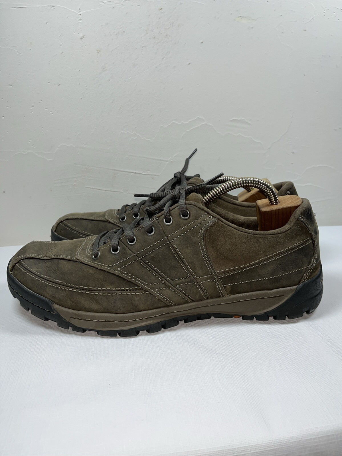 Scarpa MERRELL uomo mensa viaggio spin pelle taglia 11 5 J42099 marrone casual passeggio