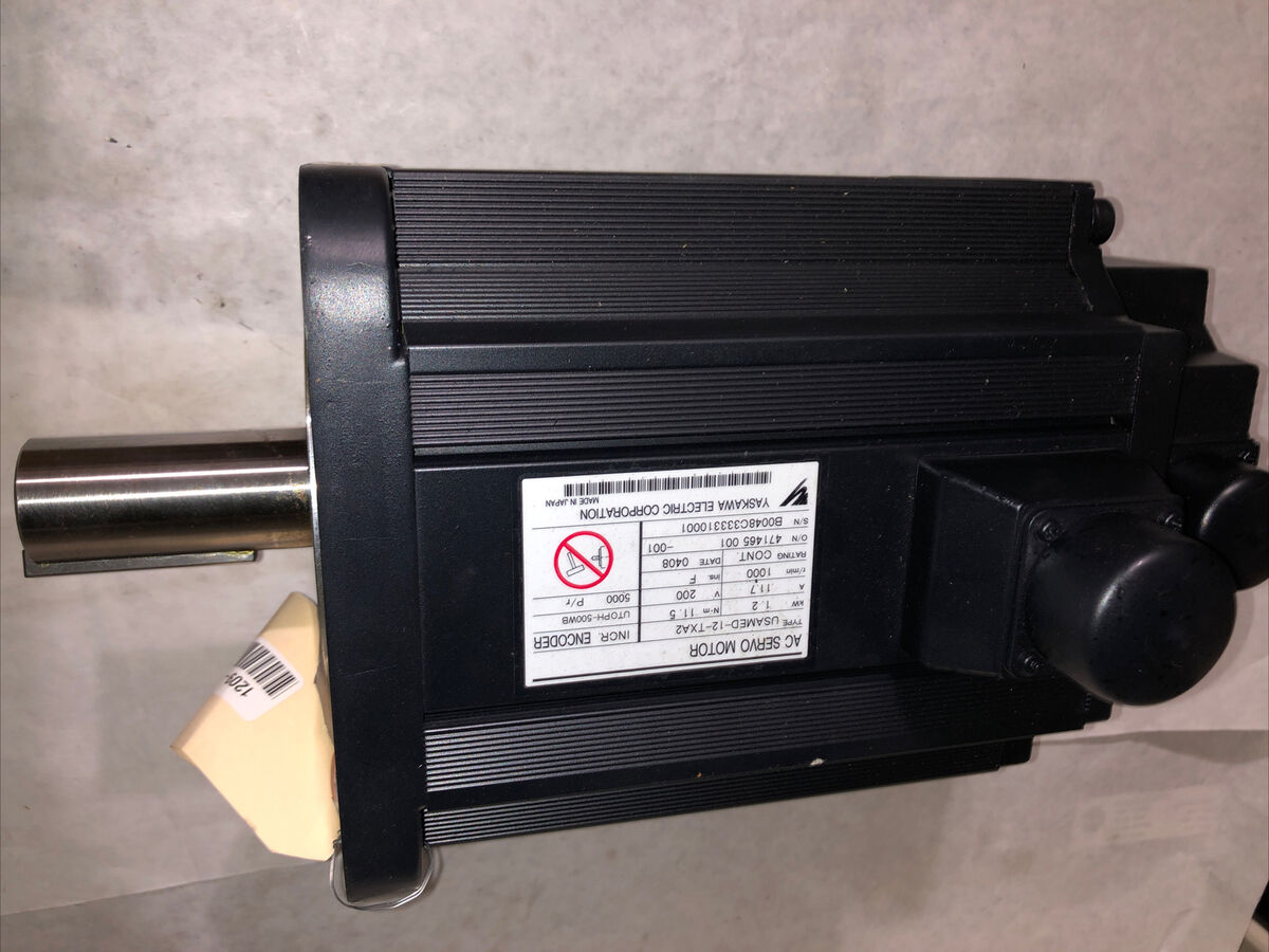 NEW YASKAWA USAMED-12-TXA2 AC SERVO MOTOR,1.2 kW,35mm SHAFT NEW YASKAWA USAMED-12-TXA2 AC SERVO MOTOR,1.2 kW,35mm SHAFT