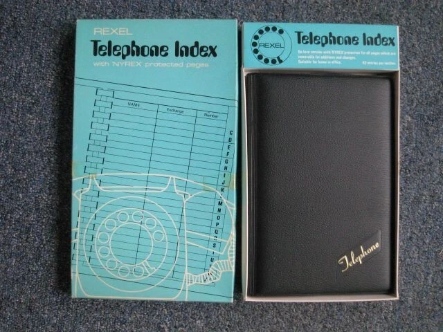 Téléphone Index Vintage Années 70 – Hong Kong, Jamais Utilisé