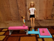 barbie flippin fun gymnastics set