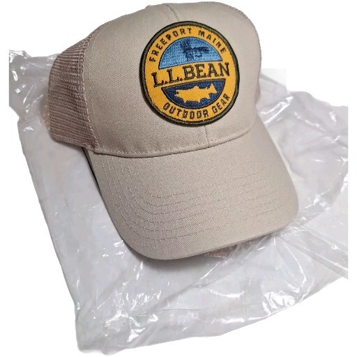 Logo Llbean Hats NEW LLBean Logo Patch Trucker Hat Dark Sage Ash