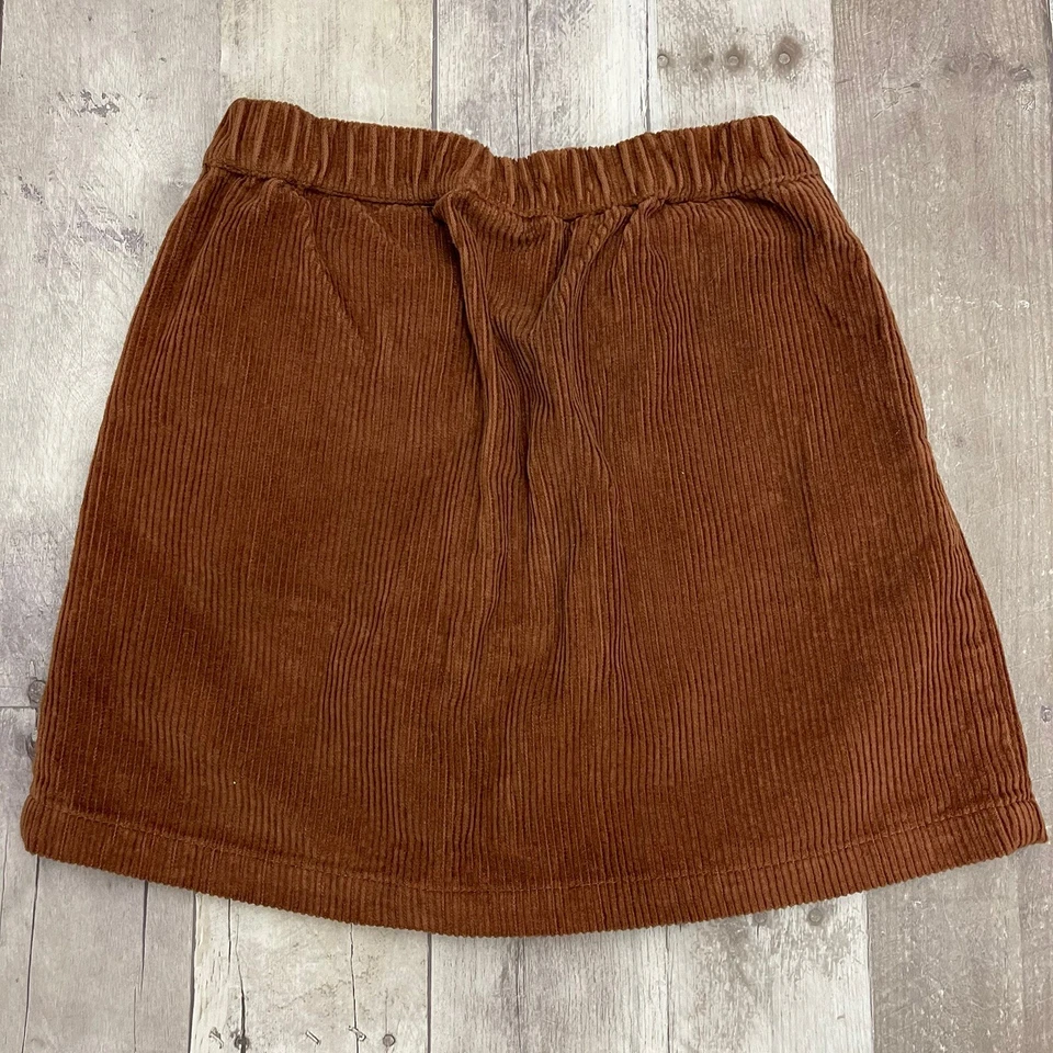 Gap Girls Brown Corduroy Skirt & Animal Print Ribbed Turtleneck Top Lot Size M - Image 4 of 4