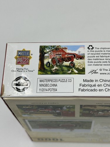 Farmall Jigsaw Puzzle A Sunday Afternoon 1000 Piece Master 71329 New Sealed - Picture 4 of 9