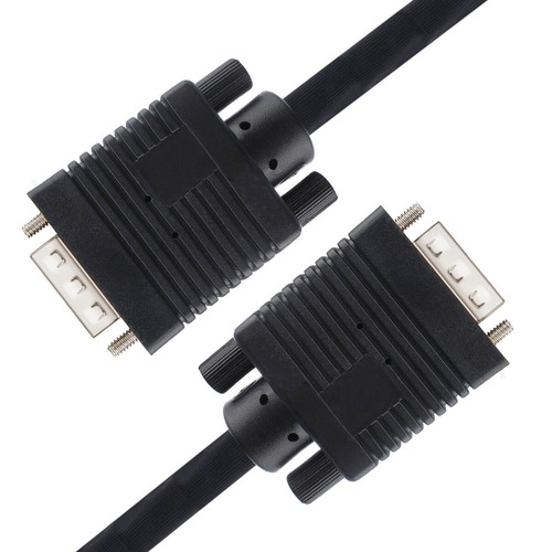 Computer Monitor Wire 15FT VGA Cable with Standard 15 Pin Gold Plated Connector - Picture 2 of 6