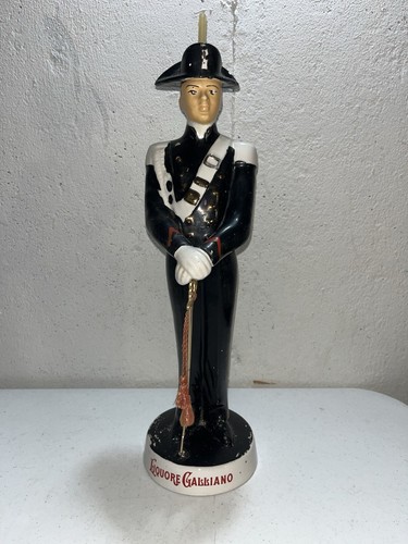 Vintage Liquore Galliano Decanter Bottle Italian Soldier Coronetti Cunardo Italy
