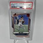 2024 Panini Clearly Donruss Clearly the Rookies Bo Nix #4 Red /99 (RC)