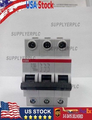 1PC New For ABB S203-C80 3P 80A Circuit Breaker free shipping