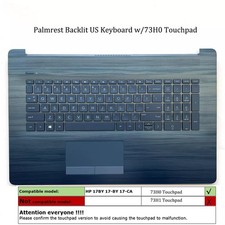 New For HP 17T-BY 17-CA 17-BY Palmrest With Backlit Keyboard M12337-001 US