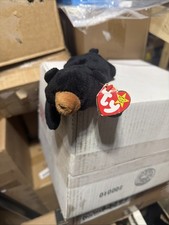 Ty Beanie Baby Blackie The Bear Plush Toy