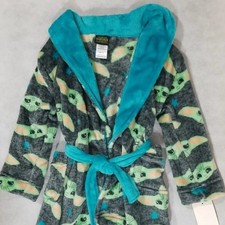 Star Wars Toddler Boy Size 3T Baby Yoda Mandalorian Fleece Robe NWT