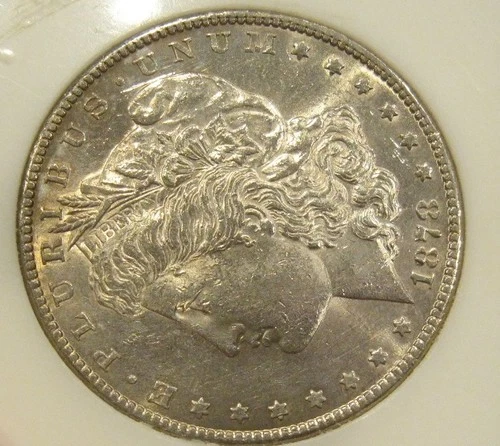 1878 S Morgan Silver Dollar - Strong features, good luster, 5204-1