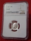 1955 10C NGC PF 69 Silver ROOSEVELT DIME                                #MF-2395