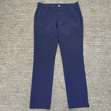 Vineyard Vines Fairway Pants Men 34X32 Blue Performance Golf Chino Stretch Tech