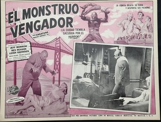 THE CREATURE WALKS AMONG US MONSTER MEXICAN LOBBY CARD 1956