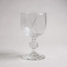 Neman Glassworks Russian Cut Crystal Goblets | Set of 2 | Excellent Condition