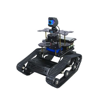 Raspberry Pi Smart AI Robot Car Kit, ROS SLAM Tank Car with LIDAR Mapping Nav...