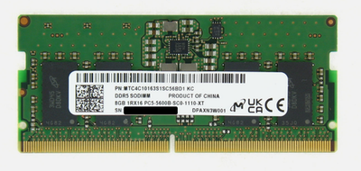 加*藤様 micron 8GB DDR5-5600B メモリ SO-DIMM Micron 8GB DDR5 5600 Mhz SODIMM 1Rx16 Laptop RAM Memory