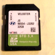GENUINE HYUNDAI VELOSTER NAVIGATION MAP SD CARD 96554-j3202 W/FREE SHIPPING!!