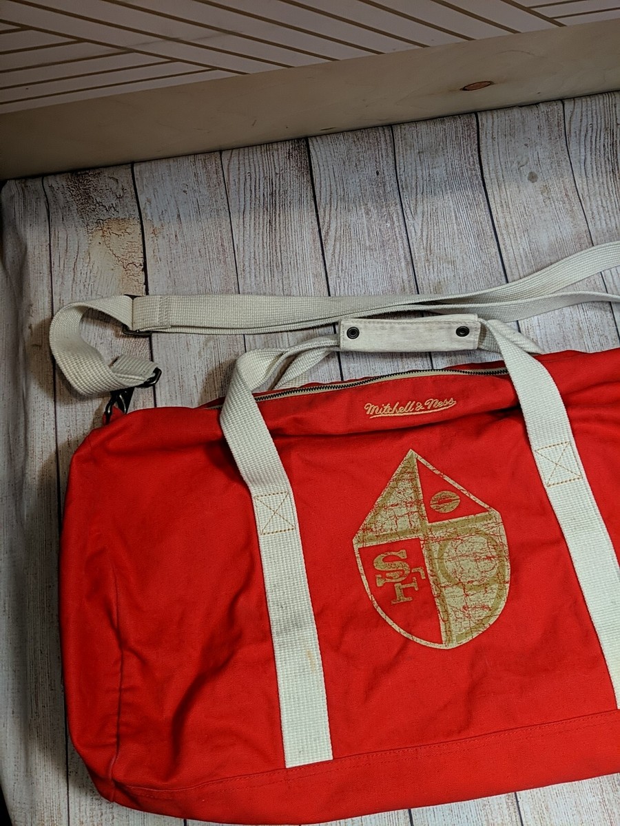 VINTAGE Mitchell & Ness Sports NFL SF 49 Red Duffle Sports