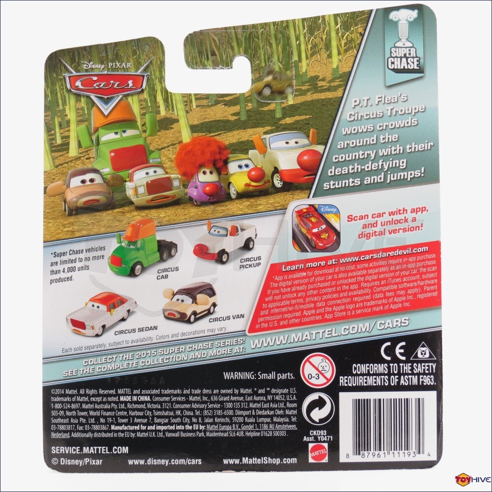 Disney Pixar Cars Super Chase Circus Forklift & Circus GT