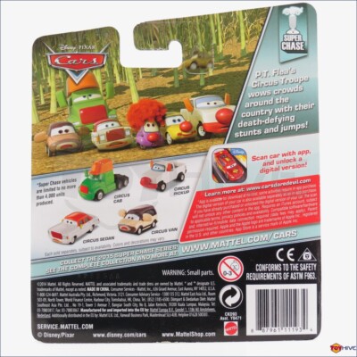 Disney Pixar Cars Super Chase Circus Forklift & Circus GT