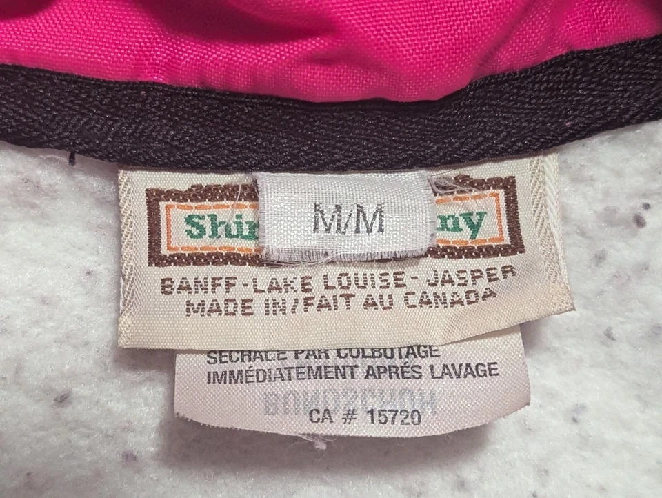 De colección. Pullover mediano Banff Canada adulto The Shirt Company rosa púrpura negro Foto 3 de 4