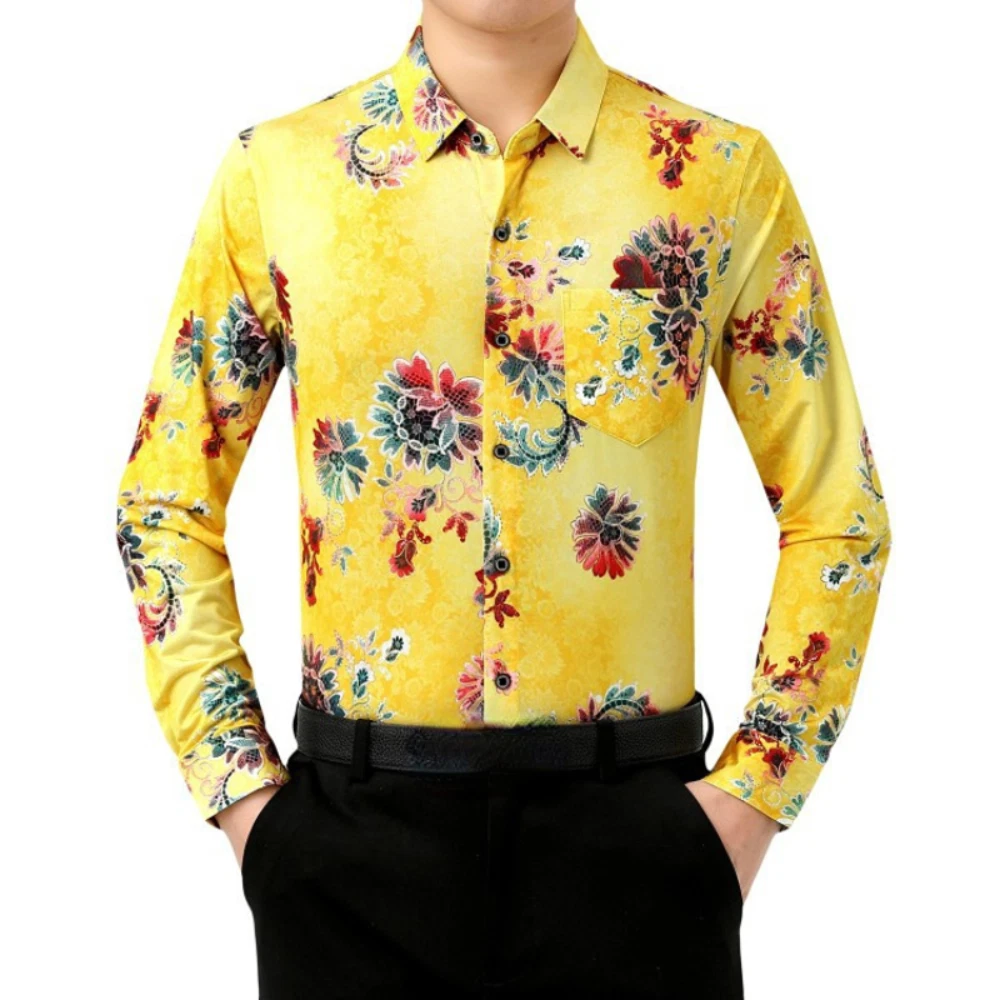 yellow floral shirts