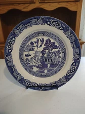 Royal Cuthbertson  BLUE WILLOW   Plate Round Serving Platter-Chop Plate 12"
