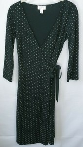 loft polka dot wrap dress