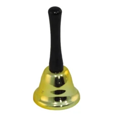 Handheld Metal School Bell Working Ringing Schoolhouse Dinner Bell
