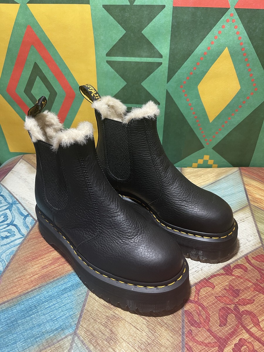 【新品未使用】Dr.Martens 2976 QUAD BLACK Dr Martens 2976 Quad Unisex Leather Chelsea Boot In Black