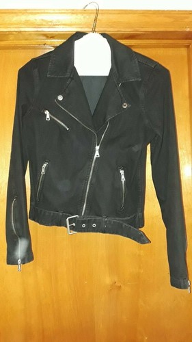 GAP Ladies Biker-Style Denim Jacket 