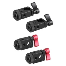 2Pcs CAMVATE 15mm Signle Rod Clamp with 1/4"-20 Screw Mount for DIY Camera Rig