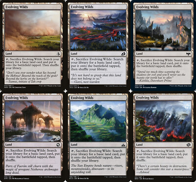 48 EVOLVING WILDS ~mtg Bulk Lot Various Sets Common UNPLAYED Land Fetch