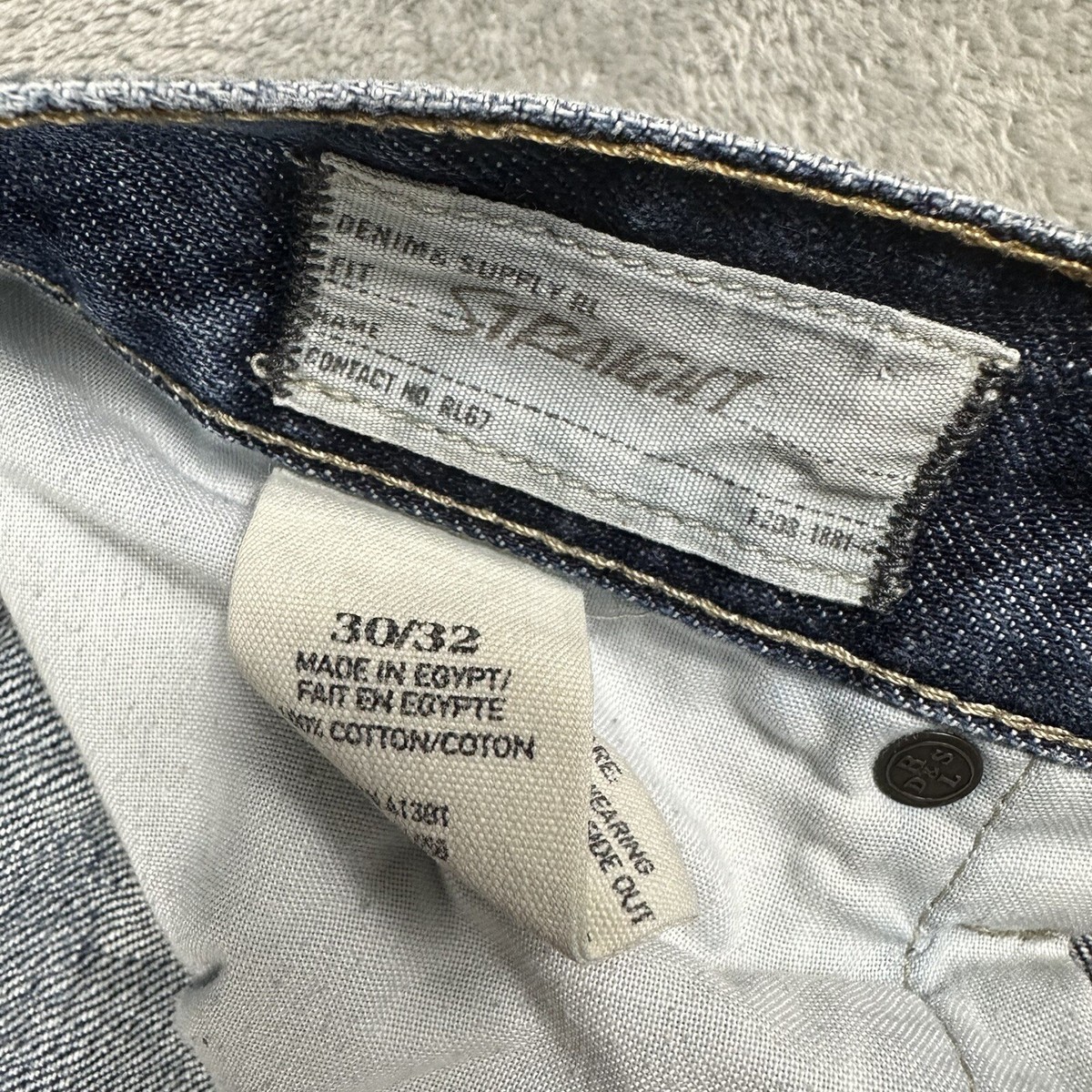 Denim Supply Ralph Lauren Jeans Mens 30x32 Straight Blue Denim Supply Ralph Lauren Jeans Mens 30x32 Straight Blue