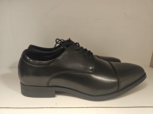 Van Heusen Turk Classic Oxford Non Slip Memory Foam Black Dress Shoes Size 12 - Picture 6 of 12