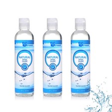3x Cleanstream Natural Water Based Anal Lube Lubricant Body Glide 8 Oz
