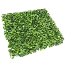 20"x20" Artificial Faux Greenery Lechuguilla Leaf Fence Screen Wall Decor Panel