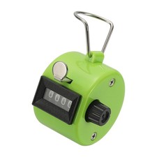 Pitch Counter Clicker, 4-Digit Number Clicker for Counting 1 Pcs Green