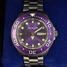 ARAGON Divemaster SII NH36 Automatic 45mm Men's Watch A064PUR