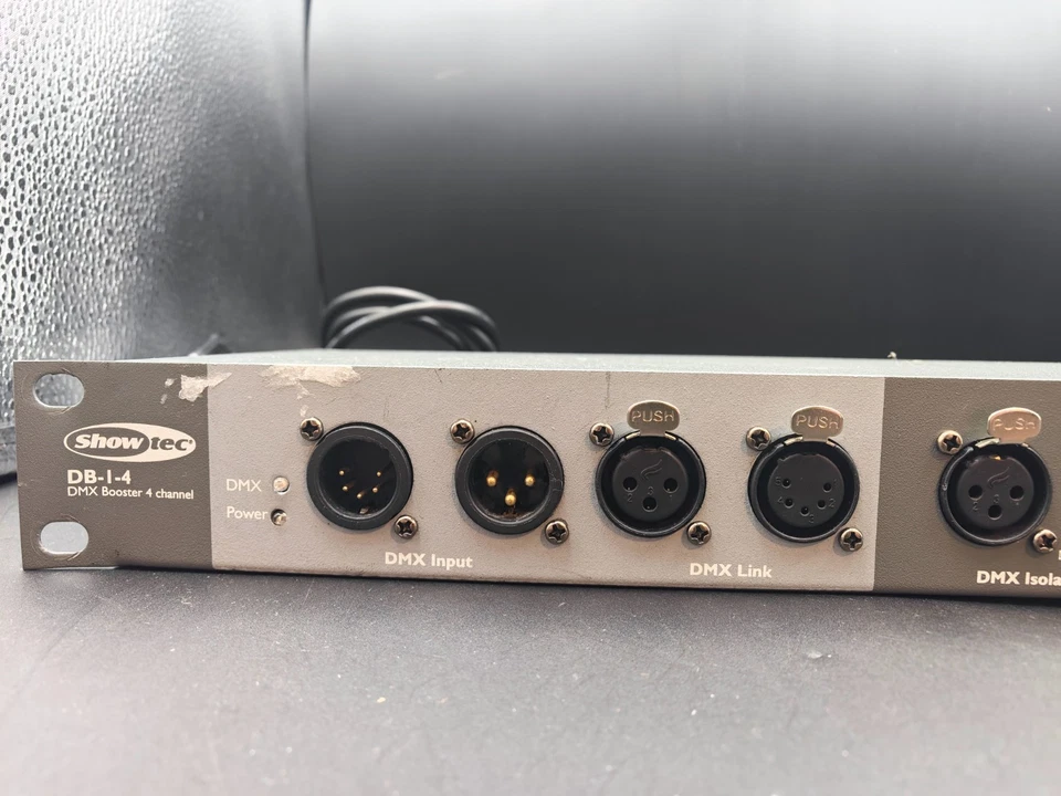 Showtec DB-1-4 DMX Splitter Booster Buffer - 4/8 Outputs 3-pin & 5-pin XLR - Image 2 of 4