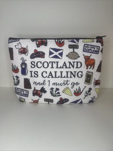 Scotland Is Calling Makeup Bag Zipper Pouch Travel Cosmetic Bag Pouch
