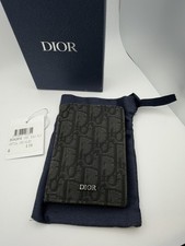 Dior Jacquard Mens Vertical Wallet Card Holde...