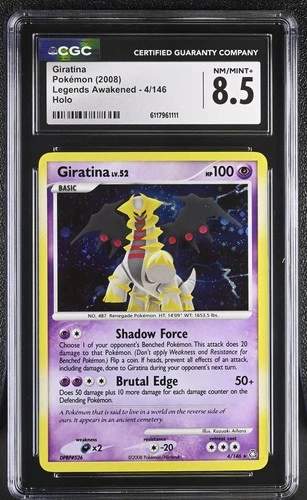 CGC 8.5 Giratina 2008 Legends Awakened 4/146 Holo Pokemon Card