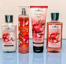 4 Pc Set COUNTRY APPLE Bath  Body Works Cream Wash Lotion Mist 90s Discontinued