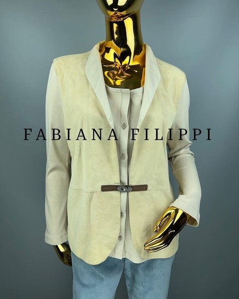 Women Fabiana Filippi Sweater Beige Suede L