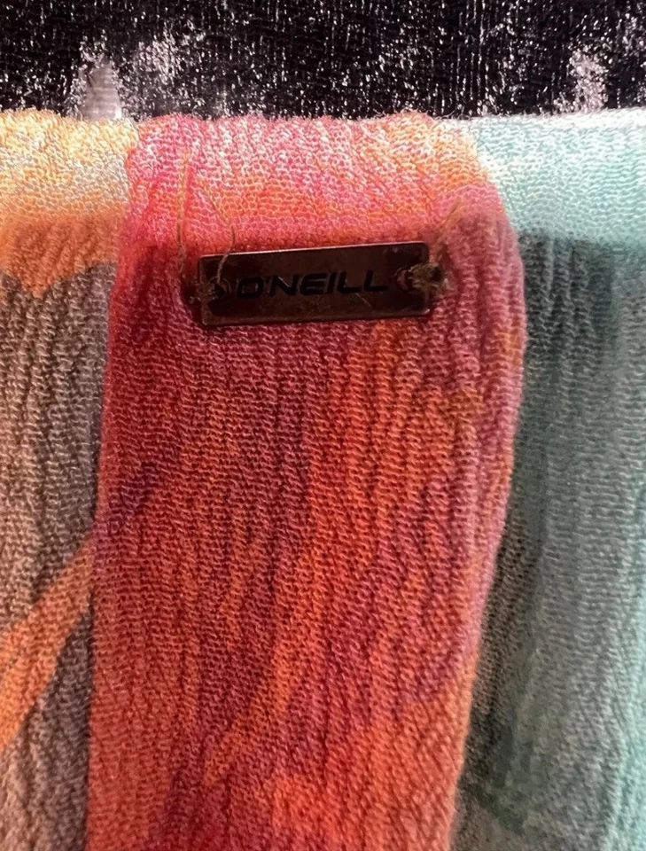 O'Neill Koia тропический цветочный без бретелек миди платье Sz XXL богемное пляж курорт спа - Изображение 4 из 4