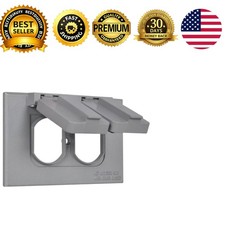 1-Gang Duplex Weatherproof Outlet Cover Single Gang Duplex Electrical